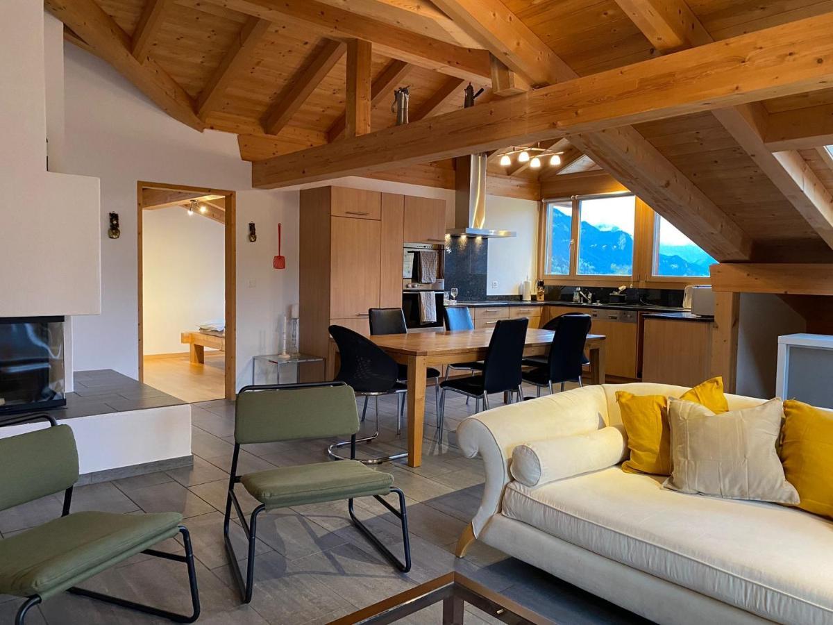 Attic In The Alps Apartment Luzein Exterior photo